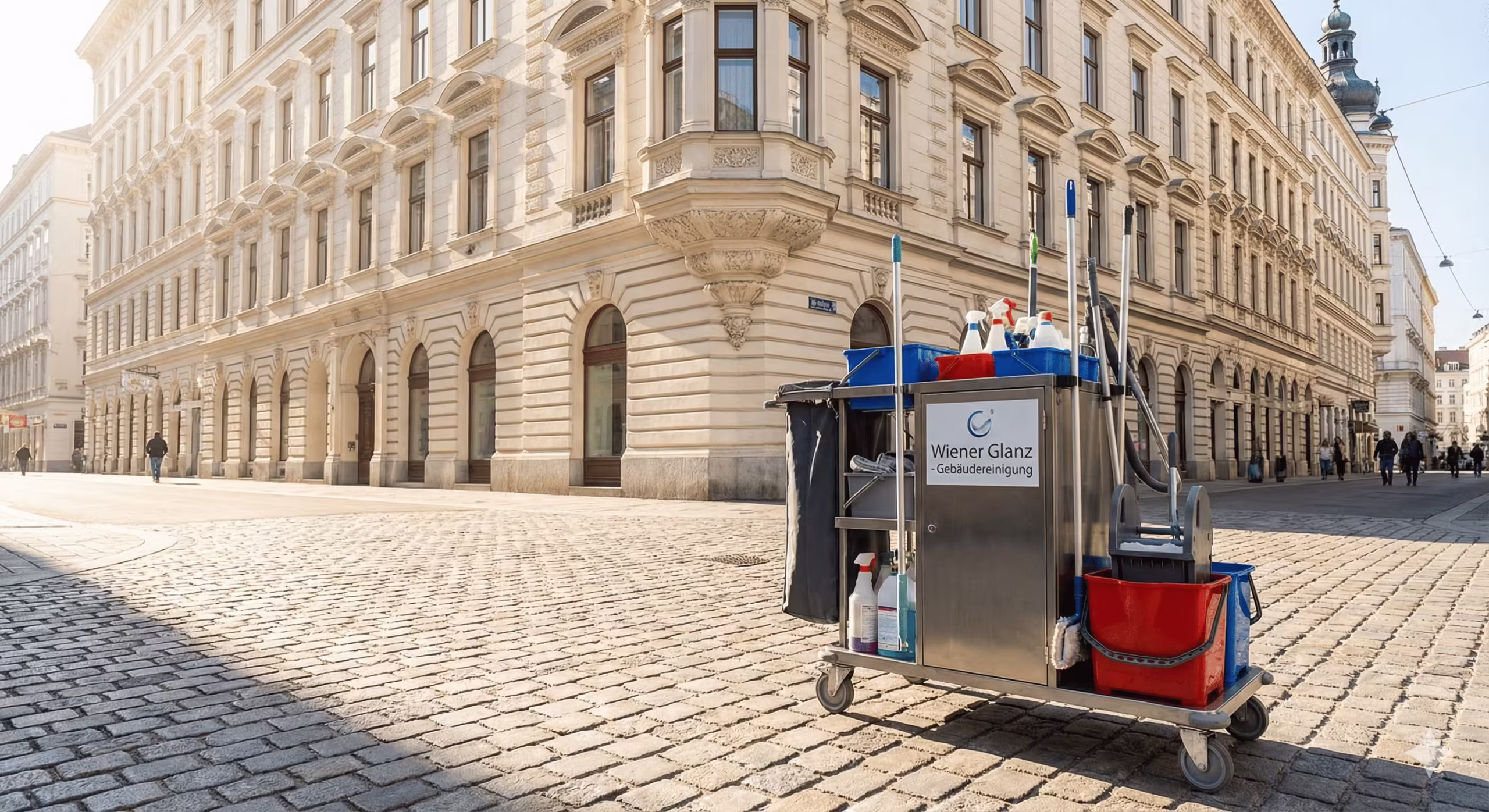 Reinigungsfirma in 1010 Wien Innere Stadt mit professionellem Reinigungswagen