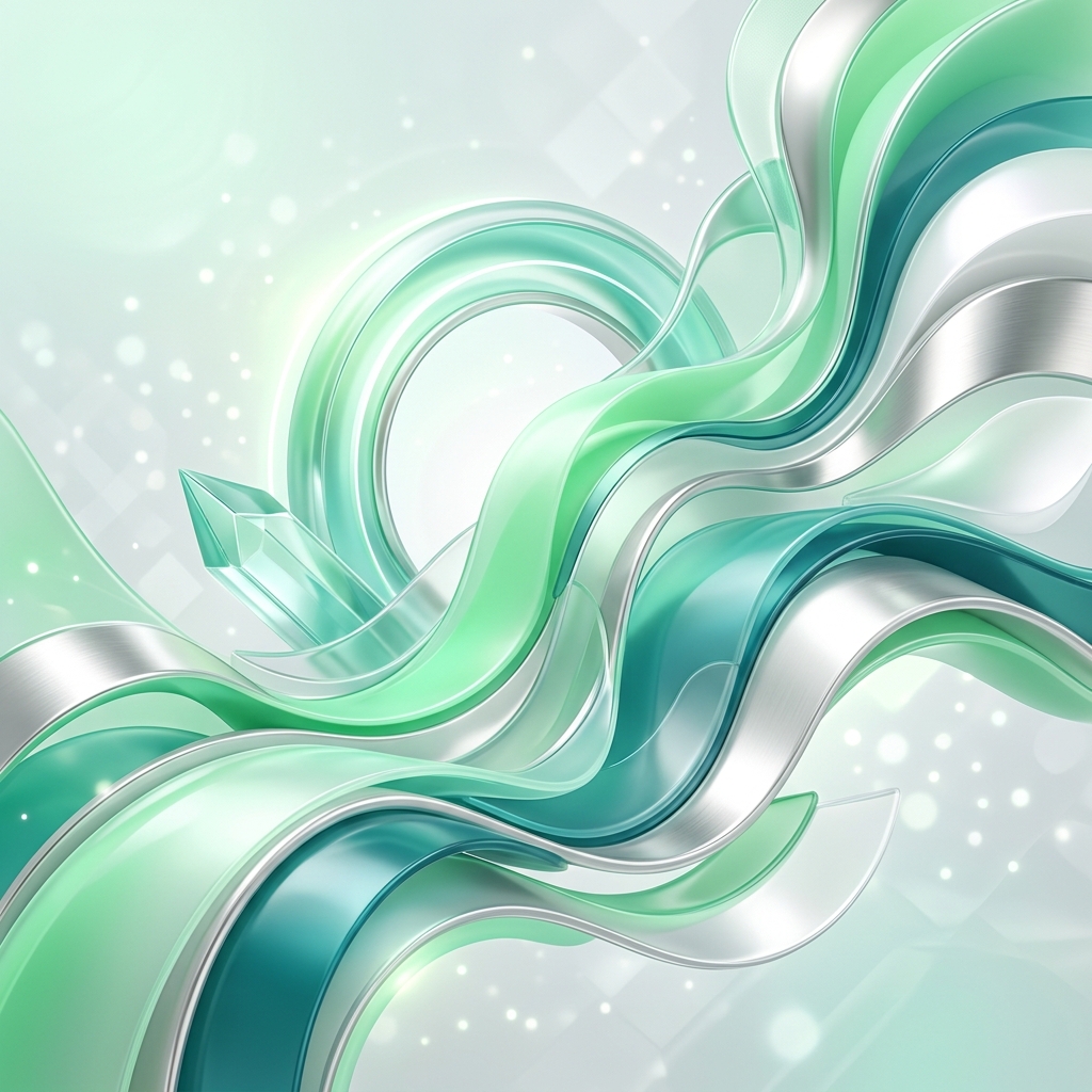 Premium Reinigungsfirma Design Element - Mint und Silber