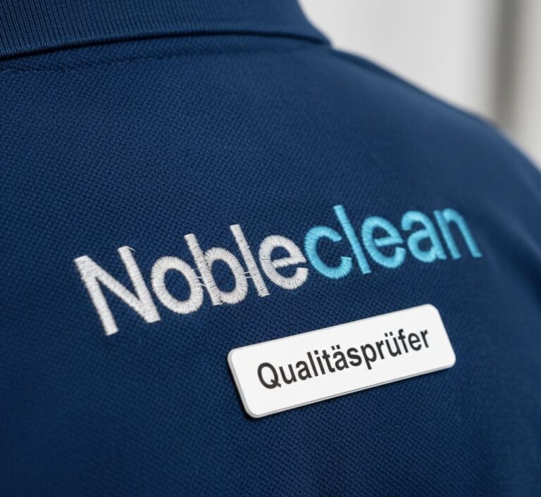 Mitarbeitende von Nobleclean bei der Qualitätskontrolle in einem Objekt