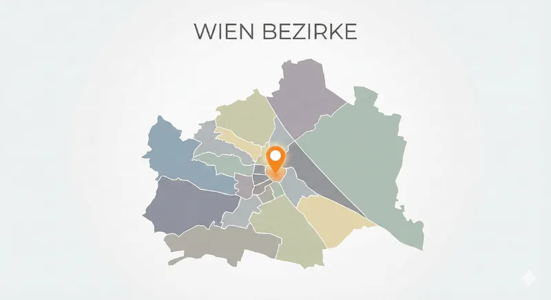 Karte der Wiener Gemeindebezirke