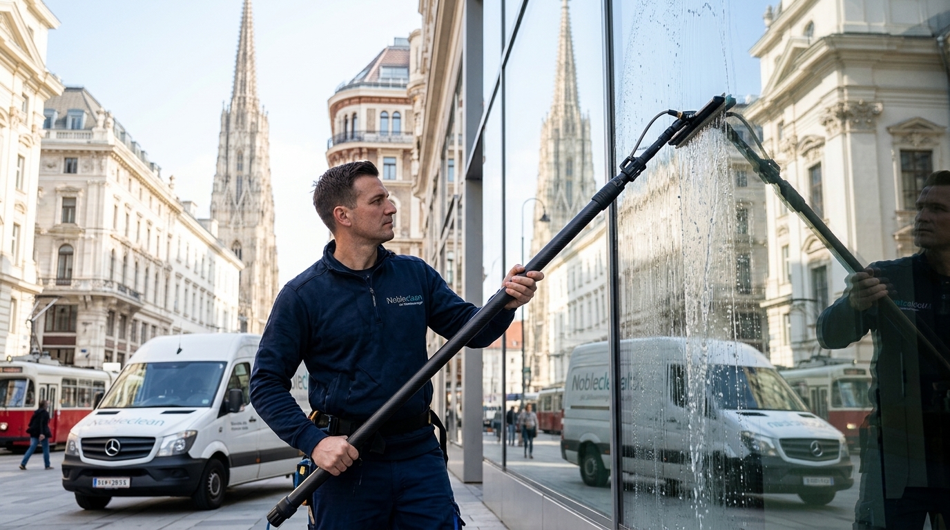 Fensterreinigung Wien in Wien durch Meisterbetrieb Nobleclean