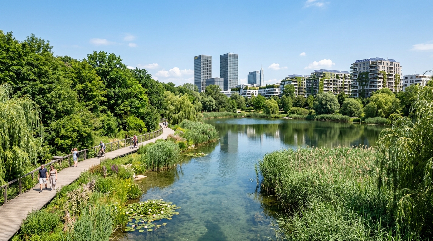 Grünes Meidling Erholungsgebiet Wienerberg und ökologische Stadtentwicklung 1120 Wien