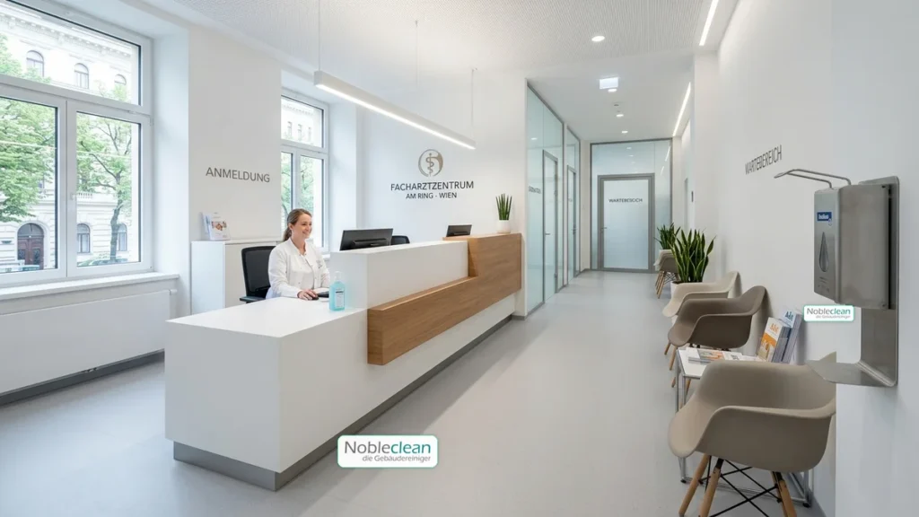 Professionelle Ordinationsreinigung und Praxishygiene nach ÖAK-Richtlinien in Wien durch Nobleclean Meisterbetrieb